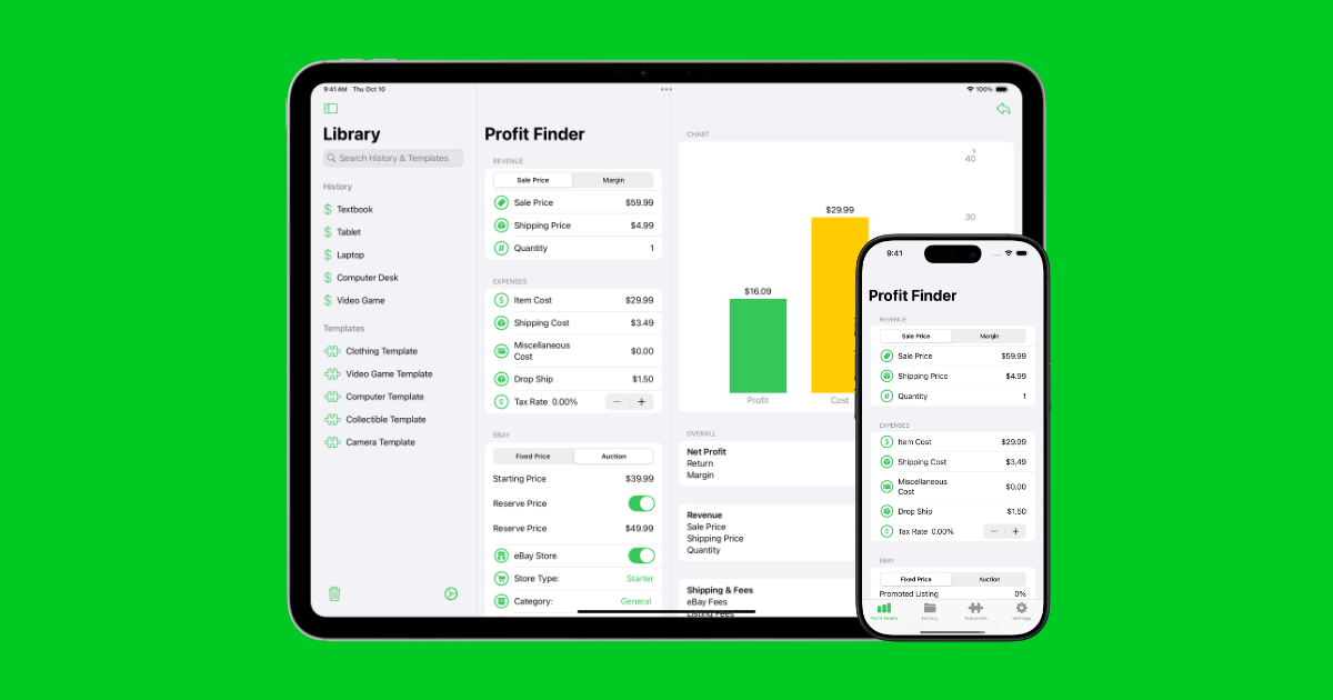 Profit Finder eBay Fee Calculator